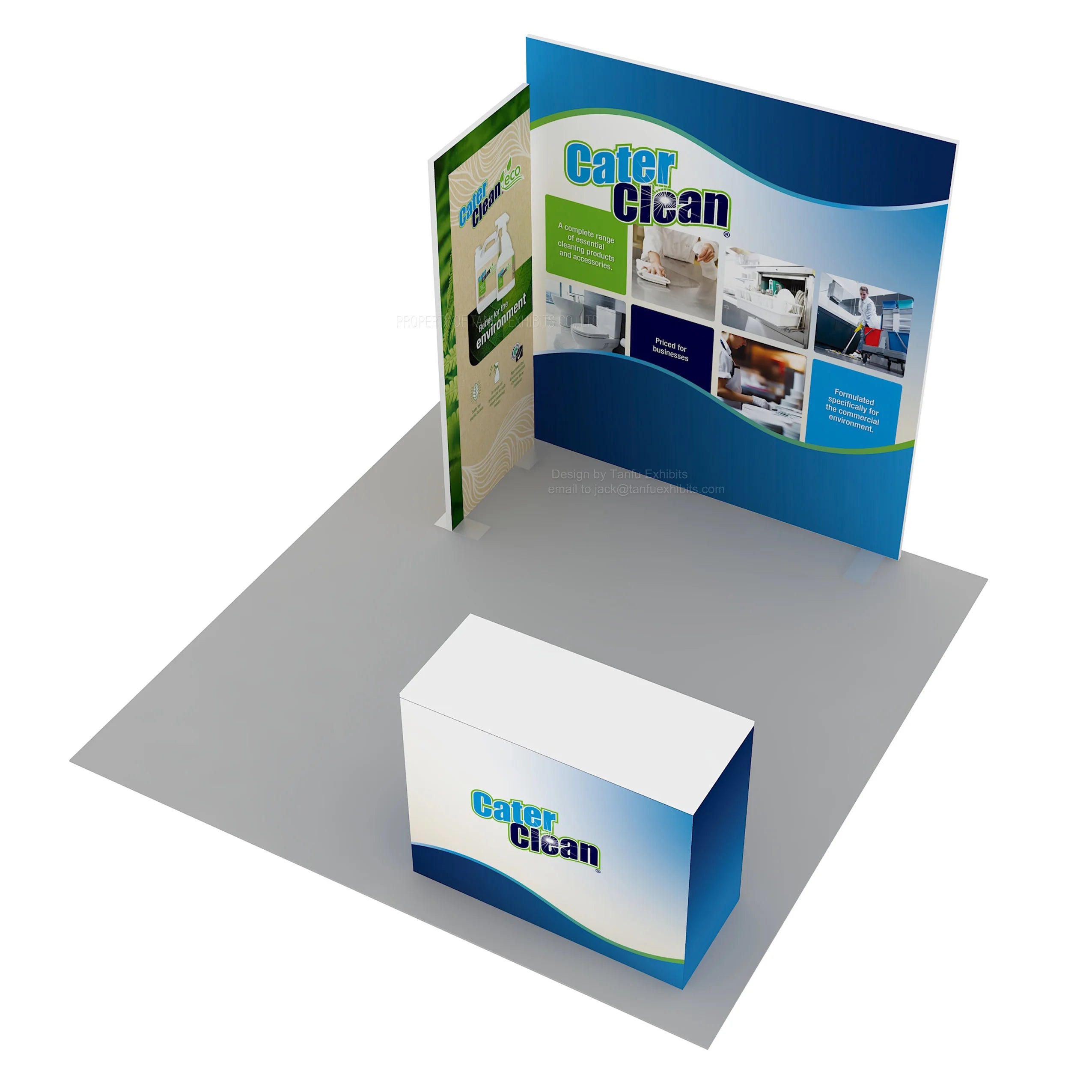 Portable Modular Aluminum Frame Tension Fabric Easy Setup Exhibition Display Customized Size Booth Rush 3-7 Days for Trade Show
