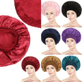 Multi Colors Big Size Custom Digital Printed Embroidered Hair Silk Satin Bonnet Wraps Women Adjustable Four Seasons Daily Casual