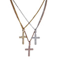 S925 Silver Moissanite Cross Hip Hop Pendant
