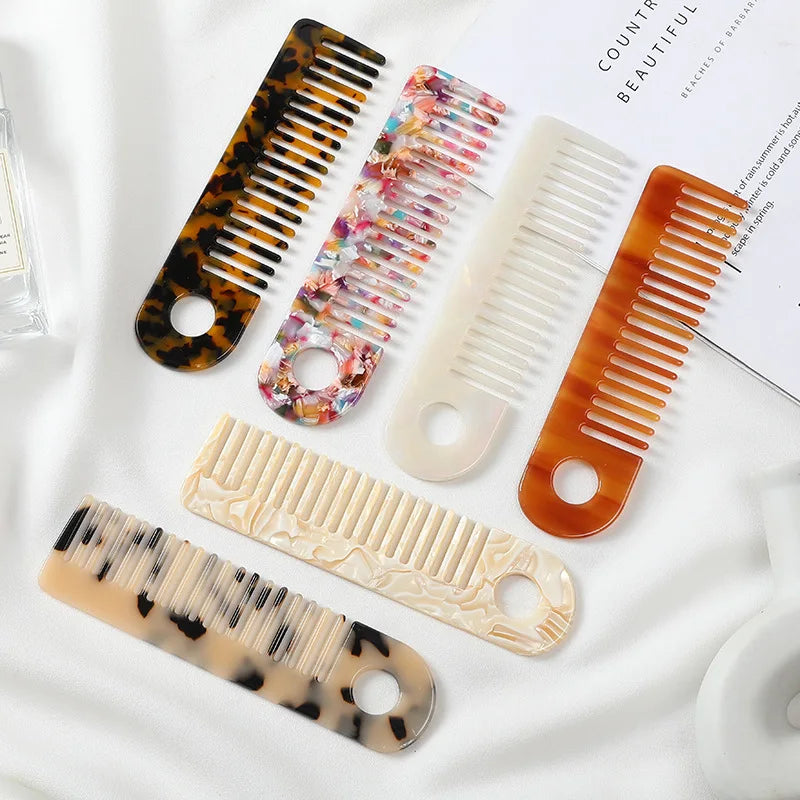 DOWELL French Hot Sale Fashion Hair Accessories Marbled Acetate Hair Combs