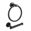 Hot Selling Paper Holder Custom Toilet Paper Holders Matte Black Bathroom Accessories Towel Ring Holder 2 Pack