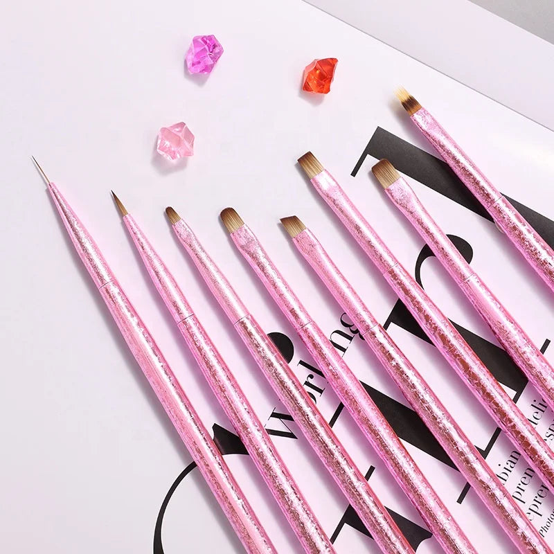 Nail Art Brush Detailer Painting Pen Painting Tool for Manicures Beauty Nylon Drawing UV Gel Polish Painting Brush