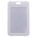 Wholesale Waterproof Transparent Plastic Name Badge ID Card Case Double Side Nurse Tag Holder School Staff ID Holder