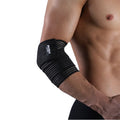 JINGBA Striped Sports Compression Knitting Elbow Wrap Factory Price Spandex Elastic Gym Arm Sleeve for Fitness Golf Tennis