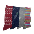 Warm Thick Wool/Nylon Winter Sports Ski Socks Thigh High Digital Printed Cartoon Pattern for Boys & Girls Skating Snowboarding