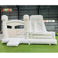Party Rental White Bounce House with Ball Pit Inflatable Castle Water Slide Pool