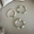 Customized Bohemia Beaded Rings 18K Gold Beads Natural Stones Freshwater Pearls Beaded Rings