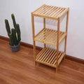 Direct Factory Sale Modern Multi-Functional Bamboo Storage Rack Multi-Layer Standing Type Kitchen Household Organization Tool