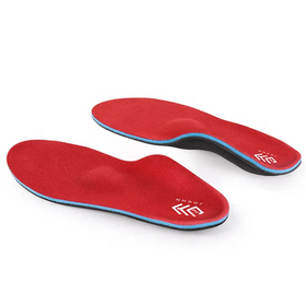 Unisex Custom Comfort Sport Sneaker Insoles 2 Pairs Flat Foot Transfer Sticker D50 EVA Material Arch Supports Red JOGHN Insoles