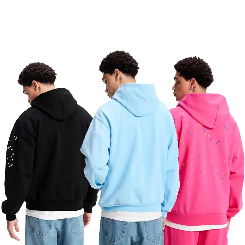 2026 Unisex Hot Sale 500Gsm Loosing Fleece Hoodies Custom Logo Boxy Hooded 100% Cotton Lined Winter XL Solid Print Demand ODM