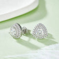 Fashion Luxury Jewelry Natural Moissanite Stone  Trillion Cut 925 Sterling Silver 0.5Carat Stud Earrings for Women
