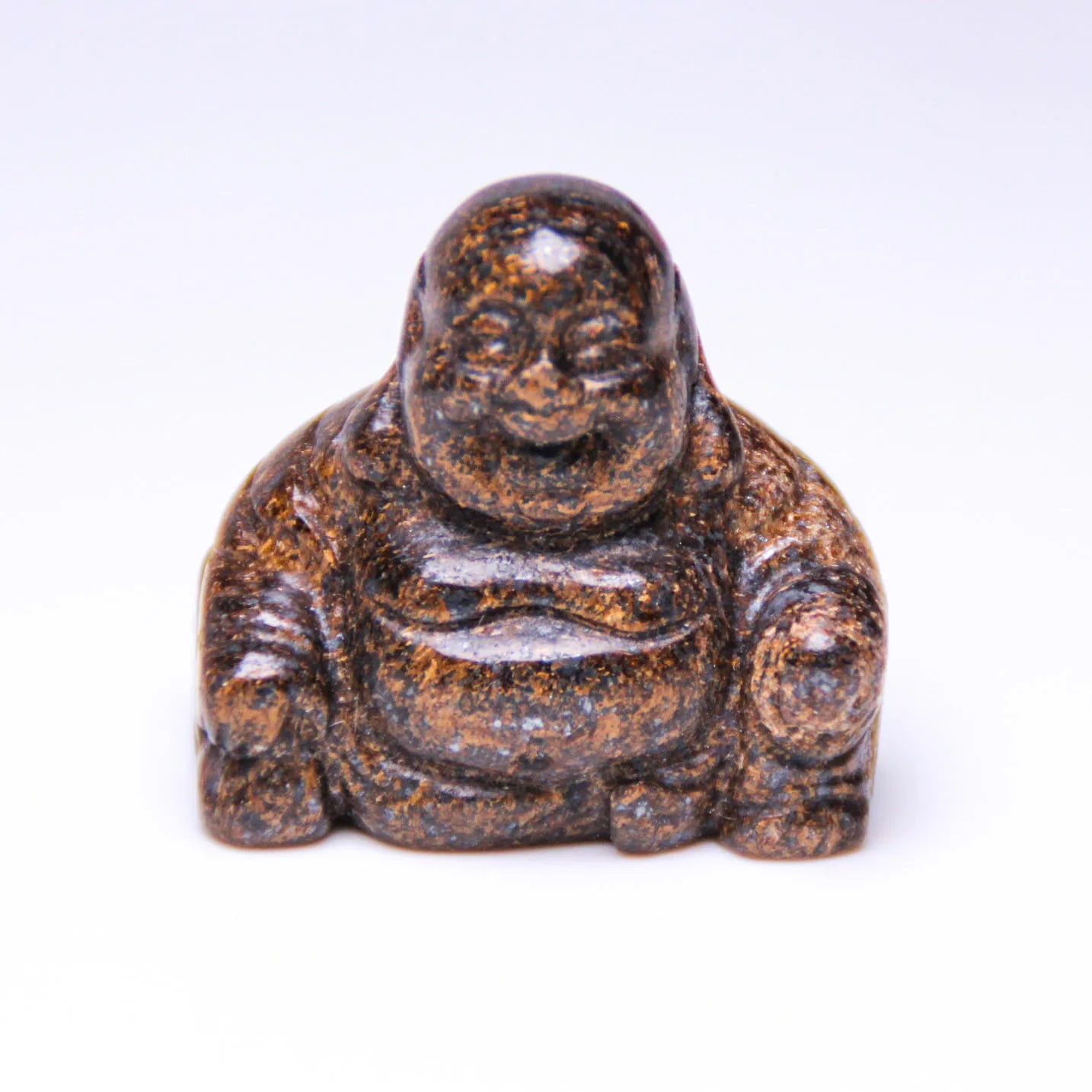Hongzhuo Natural Crystal Quartz Healing Carvings: Tiger Iron Healing Buddha Carving for Sale Crafts