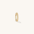 Designer Stylish 925 Sterling Silver 18K Gold Vermeil Cartilage Beaded Mini Hoop Earring Huggie Earrings for Women