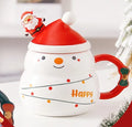 Shopping Mall Christmas Mug Happy New Year Holiday Decoration Gift Set 2022 Indoor