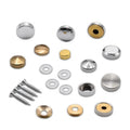 Copper Mirror Nails Brass Advertising Fixing Screw Decorative Caps Flat and Round Head Brass Swivel Mirror Screw M8-M30