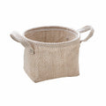 Fashion Woven Jute Flower Pot Household Fabric Storage Basket Desktop Jute Storage Basket