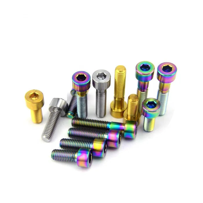M4 M5 M6 Titanium/Aluminium Alloy Fastener Brake Bolt Screw Mountain Bike Disc Brake Rotor Metric ISO9001 Certified HXL Brand