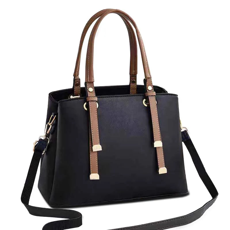 RTS Elegant Women's PU Leather Shoulder Crossbody Handbags Zipper Closure Wholesale Factory Handbags Simple Elegant Design