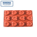 Wholesale Hot Sale Heat-Resistance Heart Shape Silicon Chocolate Bar Moulds Cake Mould Candy Mold