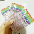 Rainbow Mascara Eyelash Brush Wands Disposable Eyelash Brush Wholesale Lash Brushes Lash Applicator Lash Spoolies