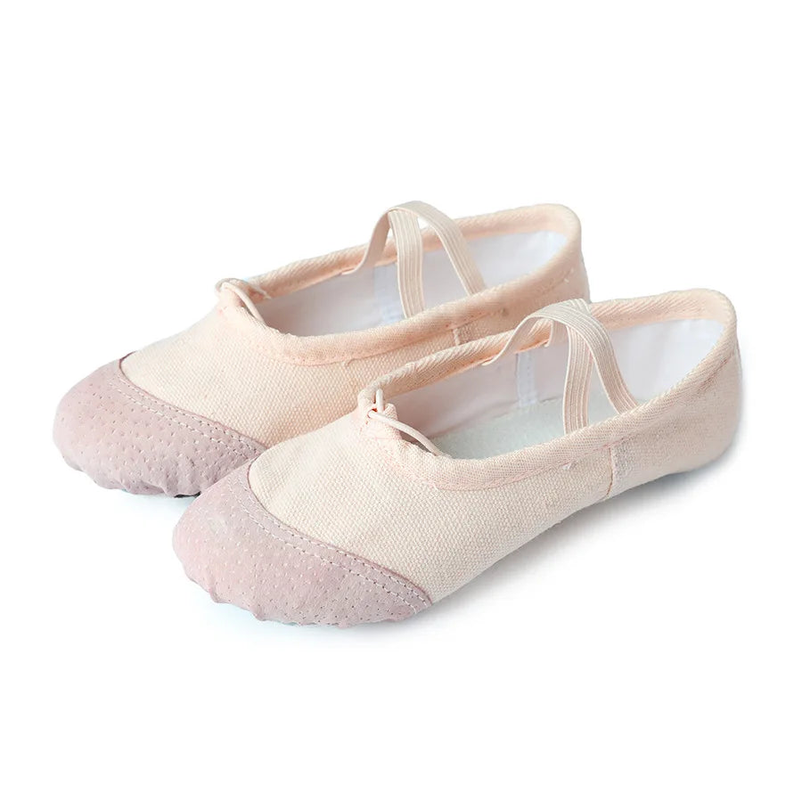 Cheapest Canvas Dance Ballet Shoes Split Sole Ballet Slipper for Kids