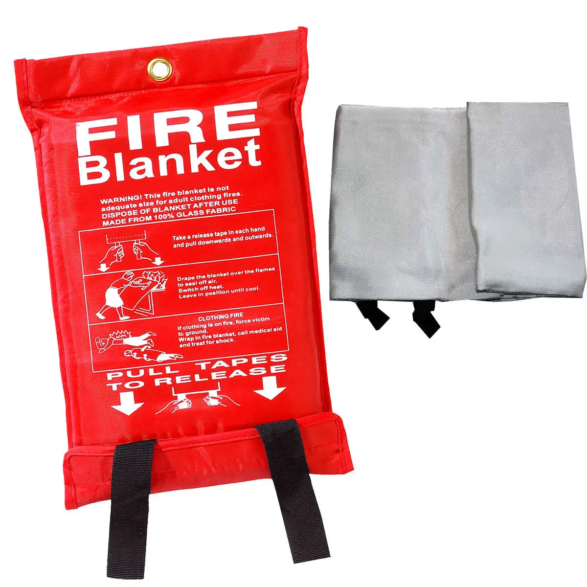 39.7 X 39.7 Inch Fireproof Fibreglass Lithium Battery Fire Blankets for Offices