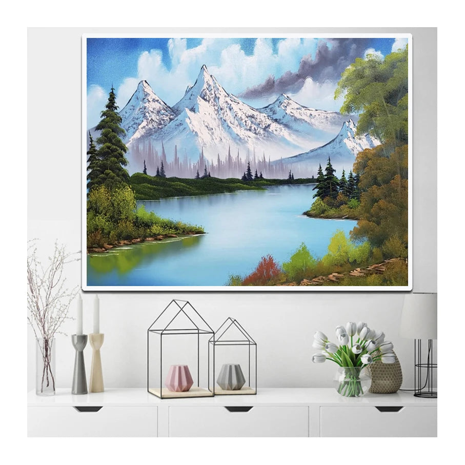Modern 5D Diamond Painting Landscape Full Drill Diamond Mosaic Scenery Diamond Embroidery DIY Rhinestones Home Decor Gift