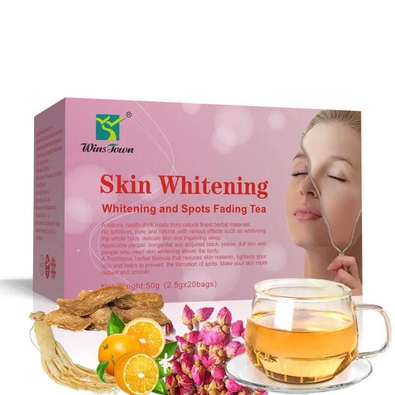 Skin Whitening Tea Custom Organic Natural Smooth Lightening Care Spots Fading Beauty Detox Glow Tea