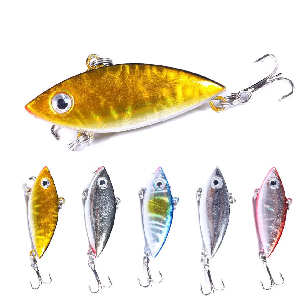 Wholesale VI043 4cm 2.7g Artificial Hard Plastic Vibration Baits Mini VIB Fishing Lures with Reflection Coating