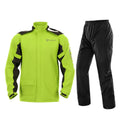 SULAITE Lightweight Portable Waterproof Rain Jacket Raincoat Set Reflective Rain Jacket Best Price Raincoat for Men Motorcyclist