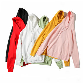 Unisex 300g Terry Eco-Friendly Hooded Sweatshirt Windproof Warm Loose Fit Street Wear Customizable Logo Solid Print Style Autumn