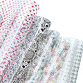 Printed TPU Jelly Faux Leather 12 X 53 Inches Transparent Clear Jelly Vinyl Great for Embroidery and Crafting Project