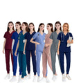 42109 in Stock Jogger Pants v Neck Lady Medical Scrub Nursing Kit Set Nurse Access Nursing Notes Uniforms