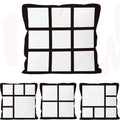 RubySub 16 Inch Short Plush Sublimation 9 Panel Pillow Case Custom Printed Blank Pillow Case Cover