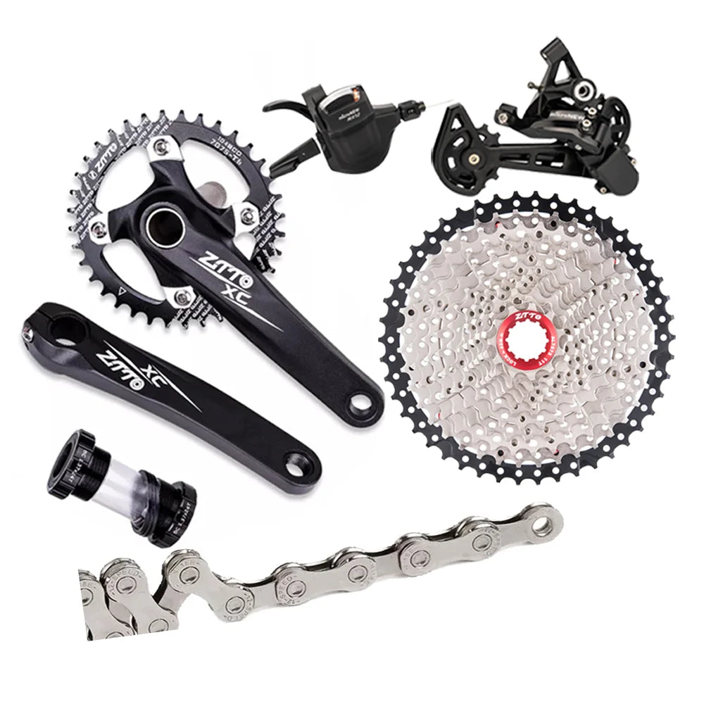 ZTTO 12 Speed 11-50T HG Groupset Kit 1x12 Shifter Derailleur Chain and 170mm Crankset for Mountain Bikes Bicycle Freewheel