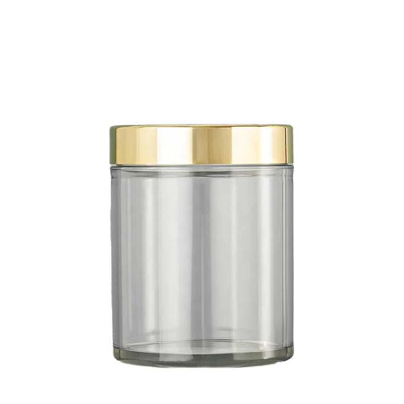 Transparent Round Shape Various Volume Moisturizing Cream Jars Hairmask Containers Body Scrub Jars