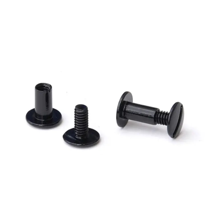 Titanium Leather Hardware for Wood Small Screws for Belt Buckle  6mm Black Chicago Screw 1/4 Shenzhen Huakl Screws for Skates