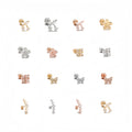 Dazzling 3A Zircon Titanium Stud Earrings Hypoallergenic Comfortable Secure Fit Trendy Fashionable Design Piercing Jewelry