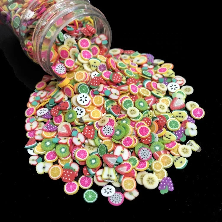 Mixed Polymer Clay Slices for Christmas Decorations 500g-1kg Bags with Candy Sprinkle Families and Ornament