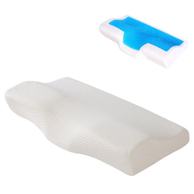 Custom butterfly Shape Contour Memory Foam Pillow Butterfly Shape Memory Foam Bed Gel Orthopedic Pillow