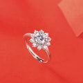 Ice Crushed Cut Cz Top  Quality 6.5mm 1ct D Bling 925 Sterling Silver Engagement Wedding Solitaire Ring
