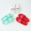 Fashion Custom PVC Beach Sport Slippers White Hard Wearing Soft Sandals Men slip Resistant Flip Flops Manufactures Wholesale