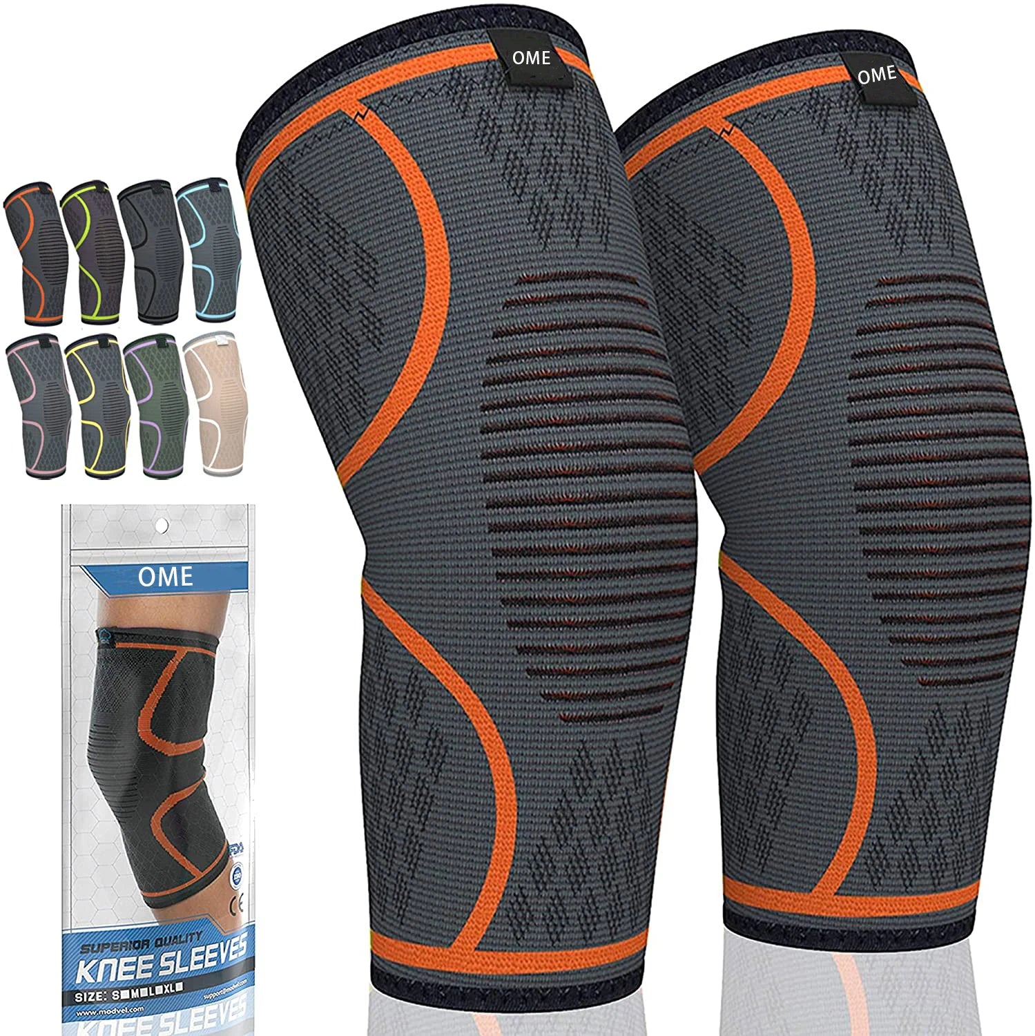 OEM Knee Compression Sleeve Support for Men and Women Knee Pads for Running Hiking Meniscus Tear Arthritis Knee Brace
