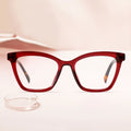 Manufacturer Wholesale Cat Eye Optical Glasses Vintage Handmade Acetate Frame Women Eyeglasses Non-Prescription Spectacles