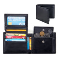2026 New Christmas Gifts Trifold Cowhide Leather Men's Purse Wallets Wholesale Rfid Card Holder Men Wallets Wholesale