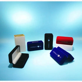 Wholesale Make Your Own Black Blue Red Men Custom Velvet Cufflink Boxes
