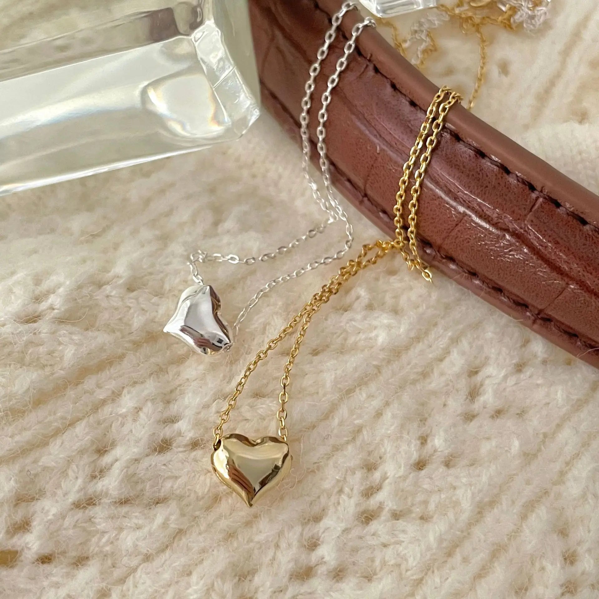 925 Sterling Silver Heart Pendant Necklace for Women for Engagement Party Anniversary