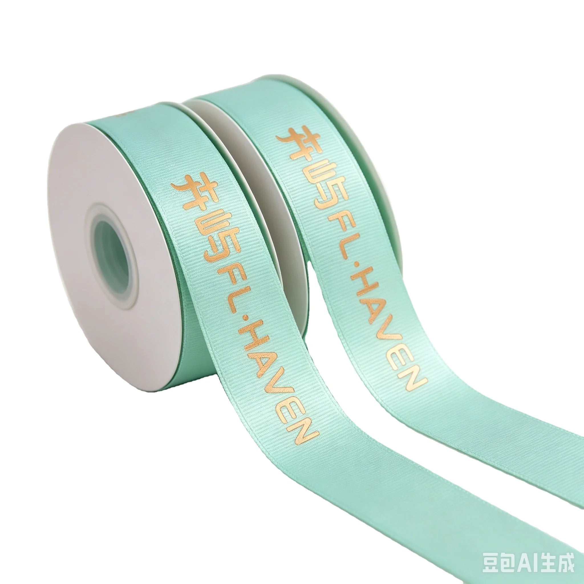 Custom Logo196 Solid Color Grosgrain Ribbons Gift Packaging DIY Printing logo Ribbon for Gift Decoration satin ribbon