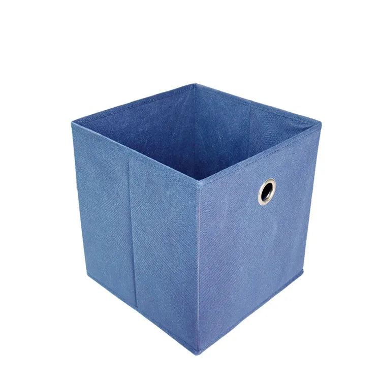 RTS 27*28*27cm Non-woven Fabric Organizer  Square Cube Foldable Storage Box