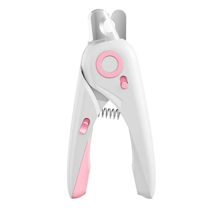 Modern LED Multifunctional Cat Nail Clipper Grinder Cross-Border Pet Cleaning Tool with Plastic LED File for Cat Nail Care